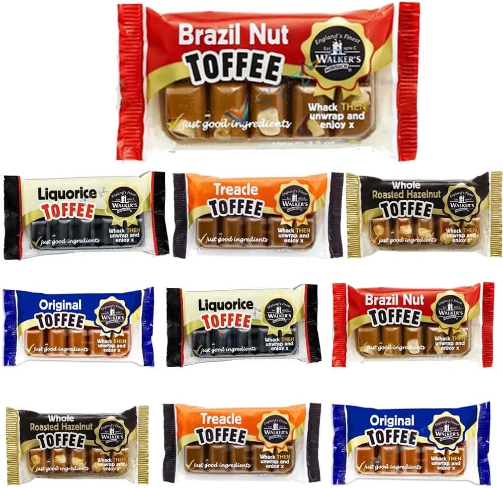 Walkers Nonsuch Toffee Bar Selection 100g Deliciously Creamy Toffee