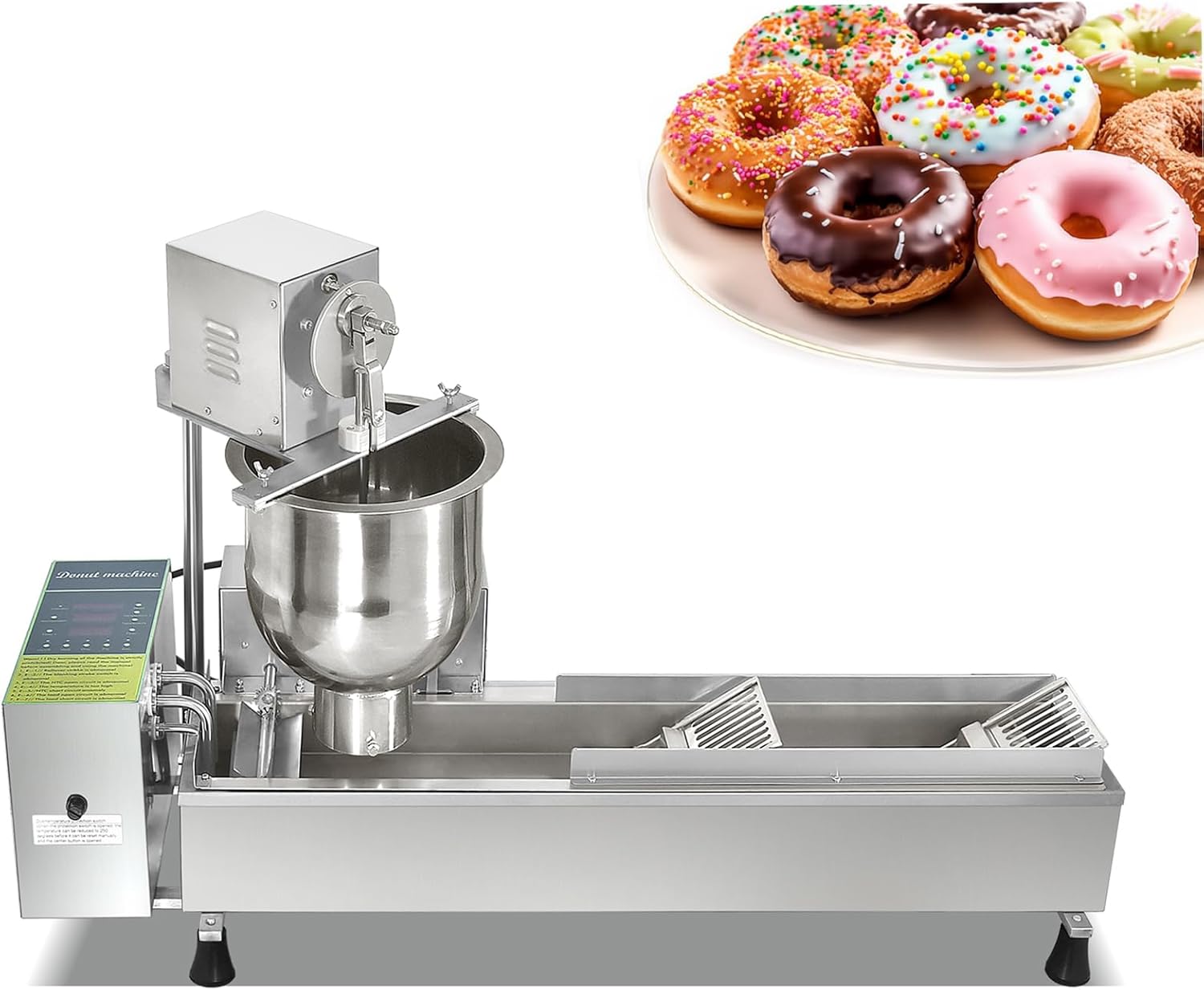 Kolice Automatic Donut Making Machine,Automatic Doughnut Maker/Auto Donuts Frying Machine/Auto Donut Maker,Auto Frying Doughnut Maker with Auto Counting