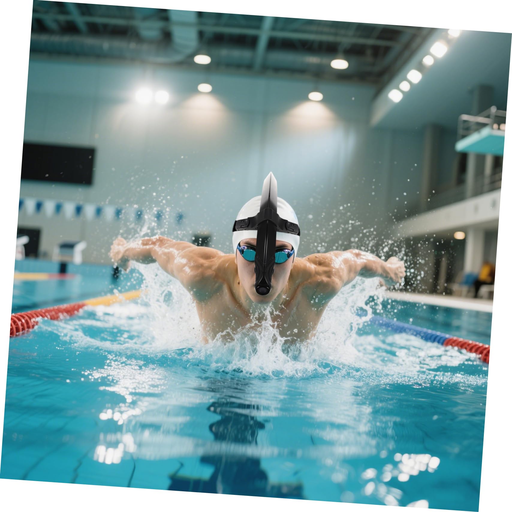 GALPADA Snorkel De Natación para Adultos y Jóvenes Tubo De Ajustable Equipo De Buceo y Entrenamiento Tubo Seco