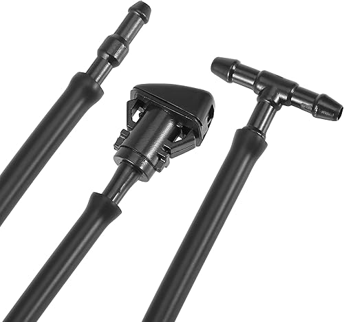 Miniatura 8 de X AUTOHAUX Kit de boquillas de limpiaparabrisas delantero para Dodge para Ram para Chrysler 6.6 ft manguera de limpiaparabrisas con conectores