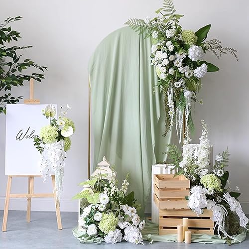 Miniatura 6 de FagusHome 30 piezas de rosas artificiales de seda con cabezas y tallos de rosas artificiales para decoración del hogar y boda (verde)