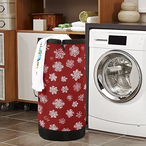 Vista 49 de Mochila de lavandería con correas ajustables para el hombro, bolsa de lavandería sucia para viajes, campamento, universidad, resistente, Rosa floral