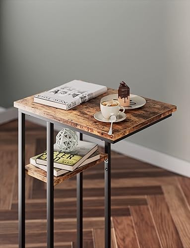 Miniatura 9 de Innerjoin Mesa auxiliar delgada en forma de C, mesa auxiliar C para sofá, sofá y cama, mesa de bandeja de TV para espacios pequeños, sala de estar,