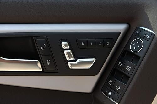 Miniatura 4 de 6 unids botón de asiento de puerta ajuste interruptor cubierta ajuste para Benz A B C E GLA CLA GLE GLS