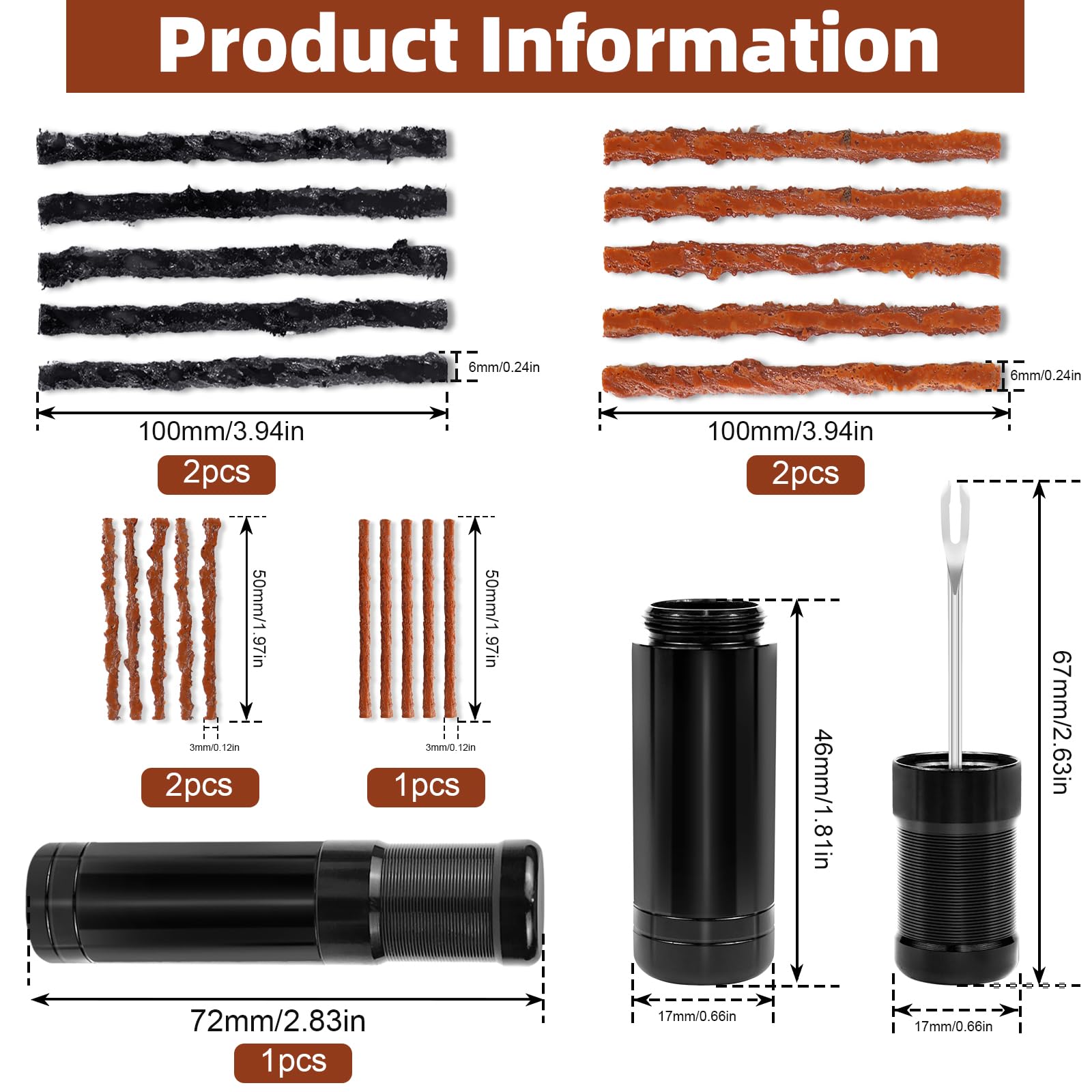 Kit De Réparation Tubeless, Crevaison Velo De Ensemble Essentiel