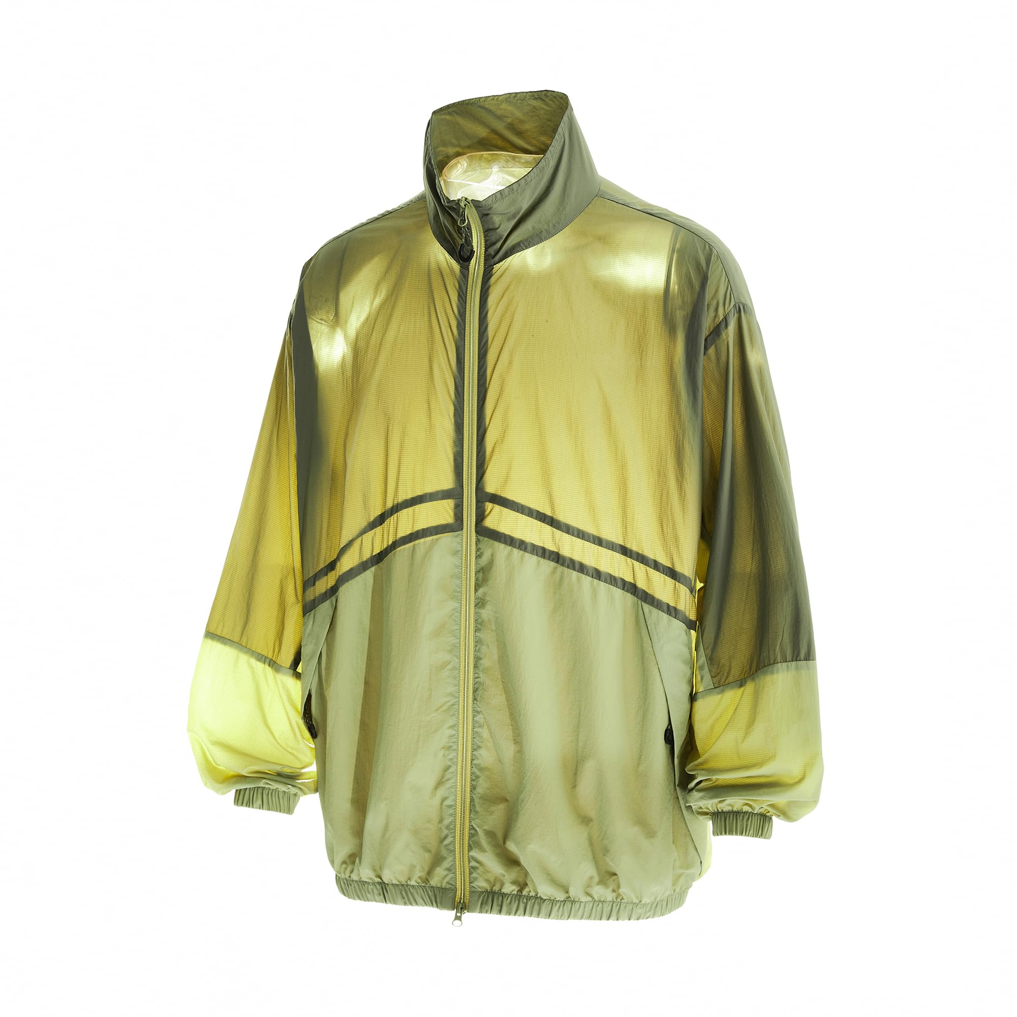 Cromoncent Men's UPF 50+ Sun Protection Jacket Ultra Light Thin Breathable Packable Outdoor Cycling Jackets, Yellow, Large