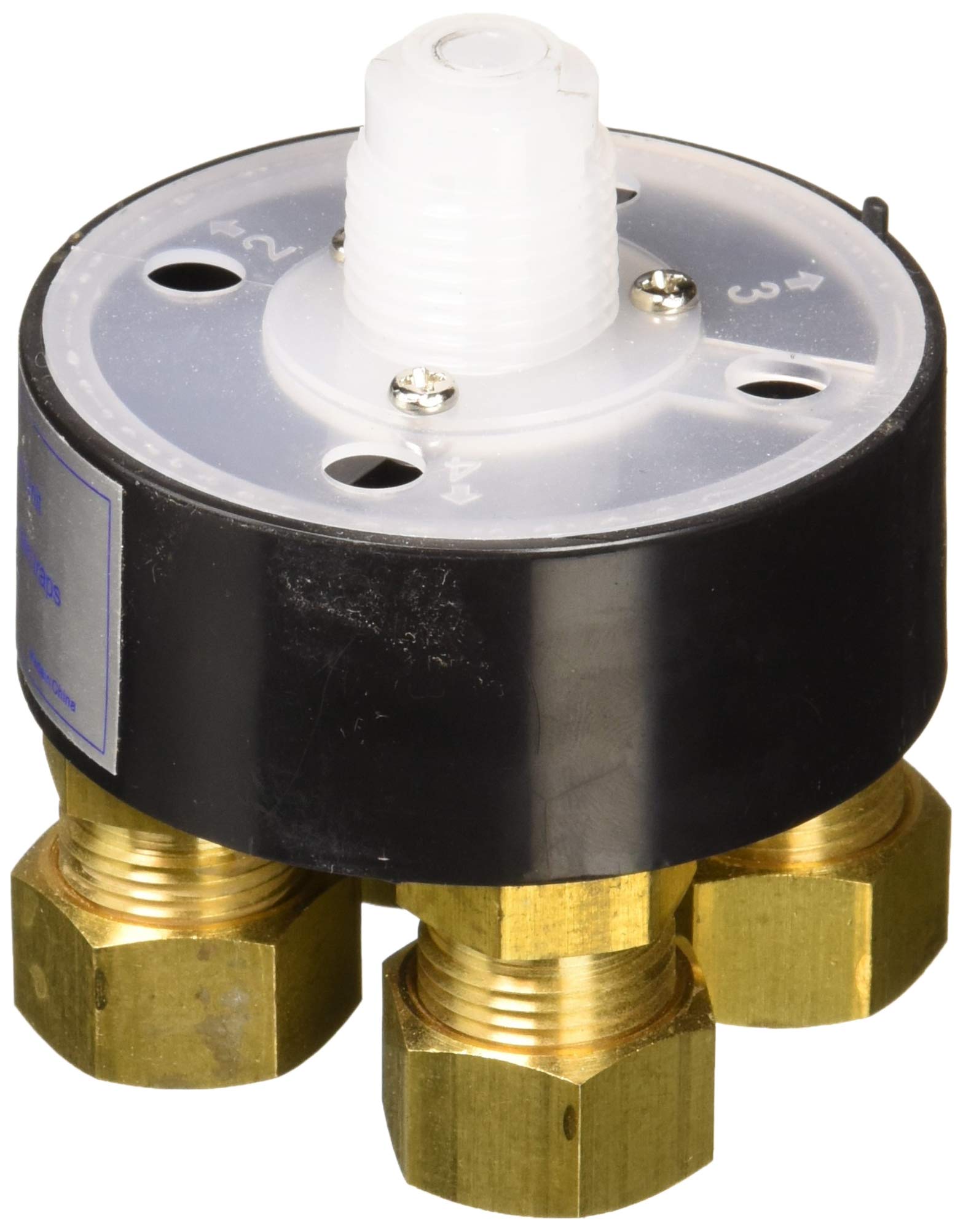 MI-DU-625 W/4-5/8COMP FIT Trap Seal Primer Distribution Unit for 1 to 4 Ports, 5/8 in. Connections-151842