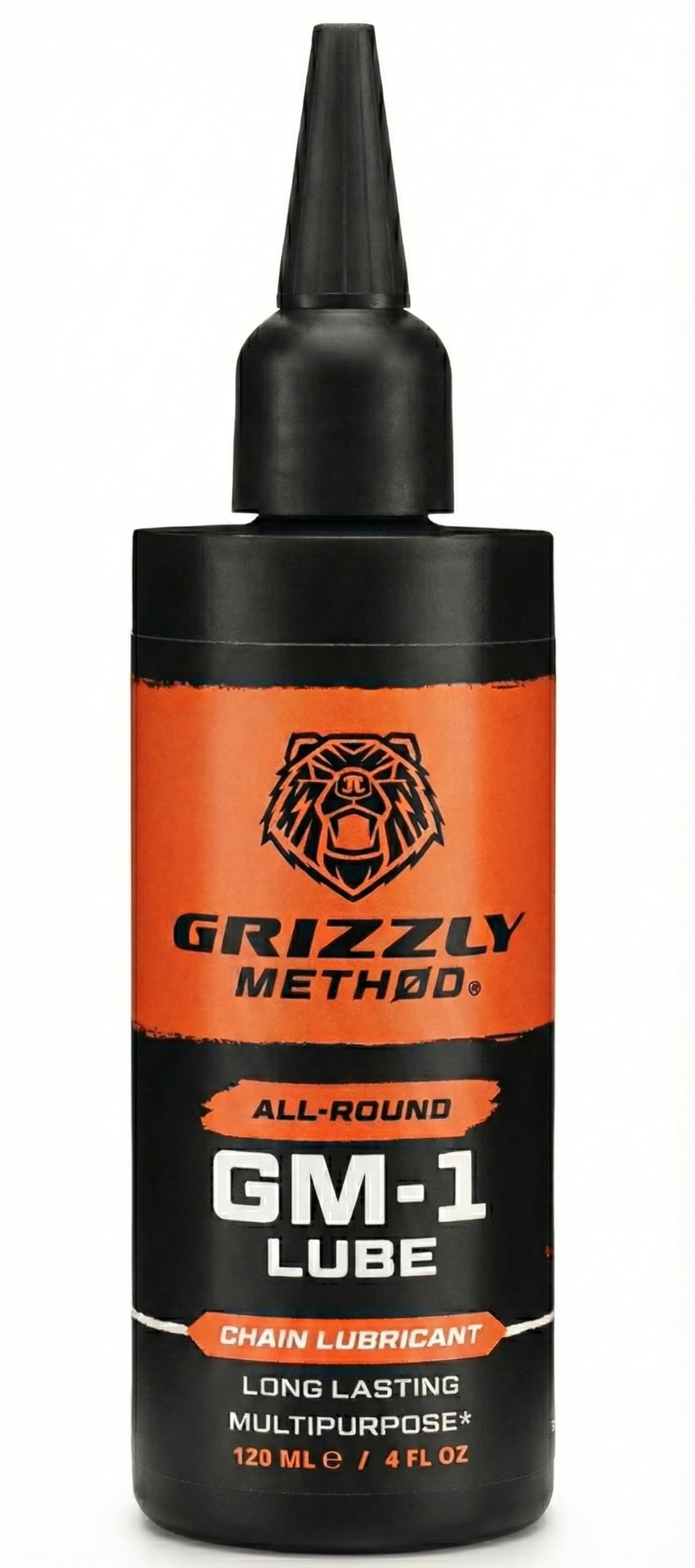 Aceite Sintético Cadena Bicicleta 120ml | Multiusos y Antidesgaste | Grizzly Method GM-1 Lube | Todo Clima y Lluvia | MTB, Carretera y E-Bike