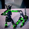 Set de figuras de acción T13 3D, Titan 13, Dummy 3D impreso, robot multiarticulado con articulación completa para coleccionistas y escritorio (ensamblado, figura negra + verde + perro) 5