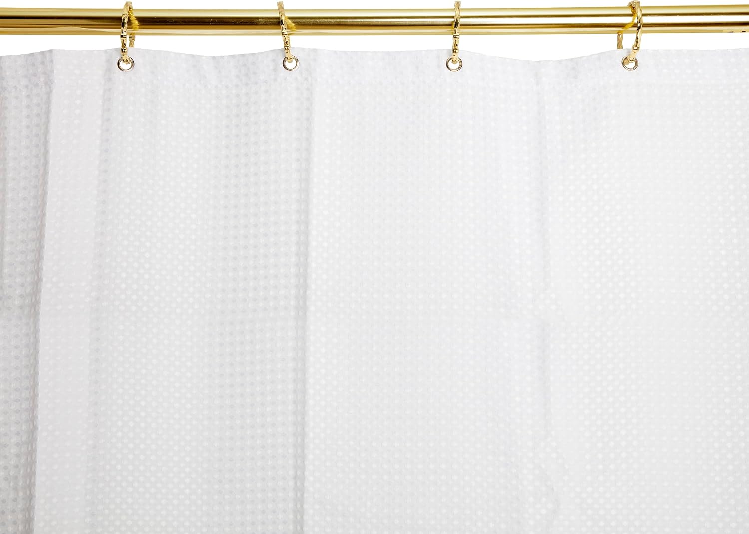 Utopia Alley Shower Hooks - Shower Curtain Rings for Bathroom - Rust Proof Shower Curtain Hooks for Shower Curtain or Liner - Set of 12, Gold