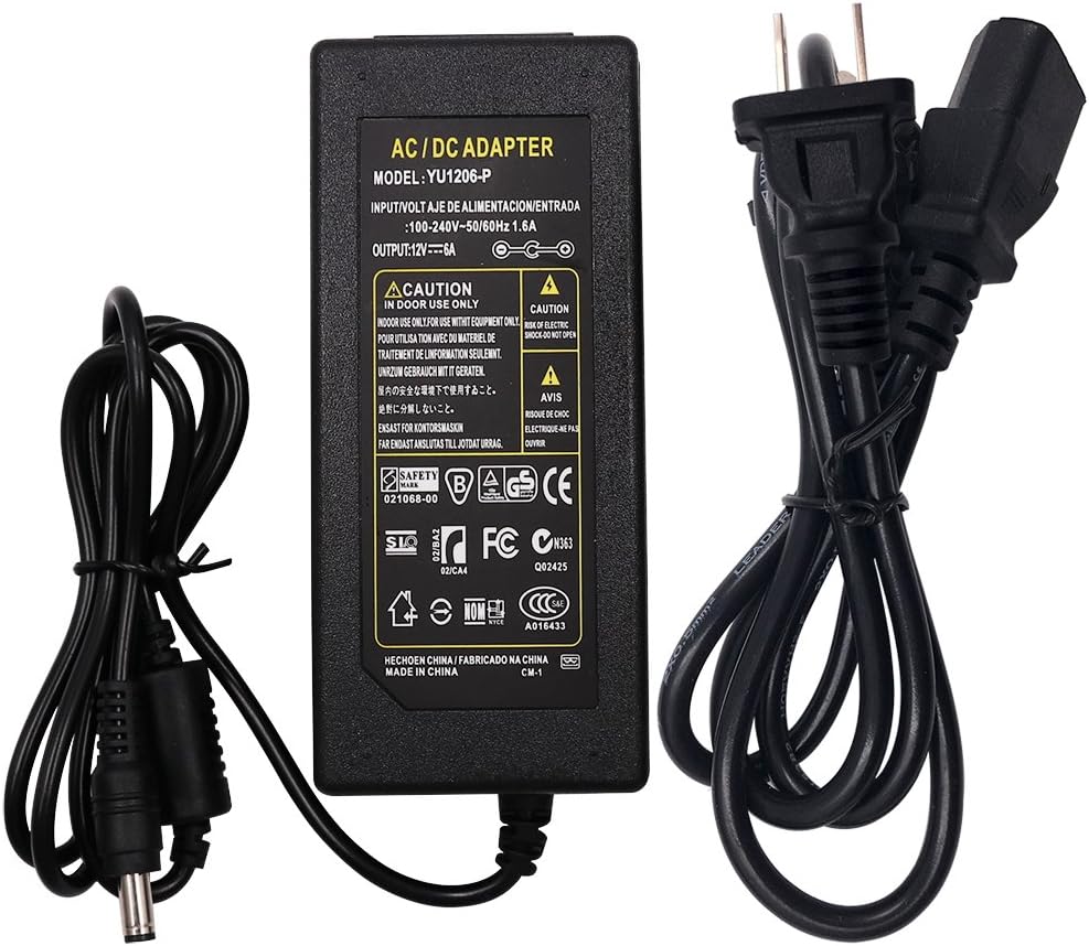 XUNATALED 12V Power Adapter