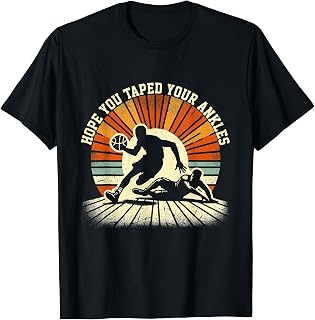 Funny "Ankle Breaker" - Dynamic Basketball Showdown Art T-Shirt