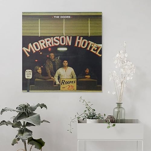 Miniatura 5 de The Doors - Póster de lienzo de hotel Morrison, pintura decorativa de pared, sala de estar, dormitorio, decoración, regalo, sin marco, 24 x 24