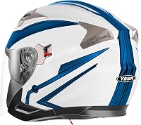 YEMA YM-627 Vintage Nyitott Bukósisak Motorkerékpárhoz és Robogóhoz - Dupla Napellenzős, ECE Tanúsított, Fekete-Zöld, Unisex 3