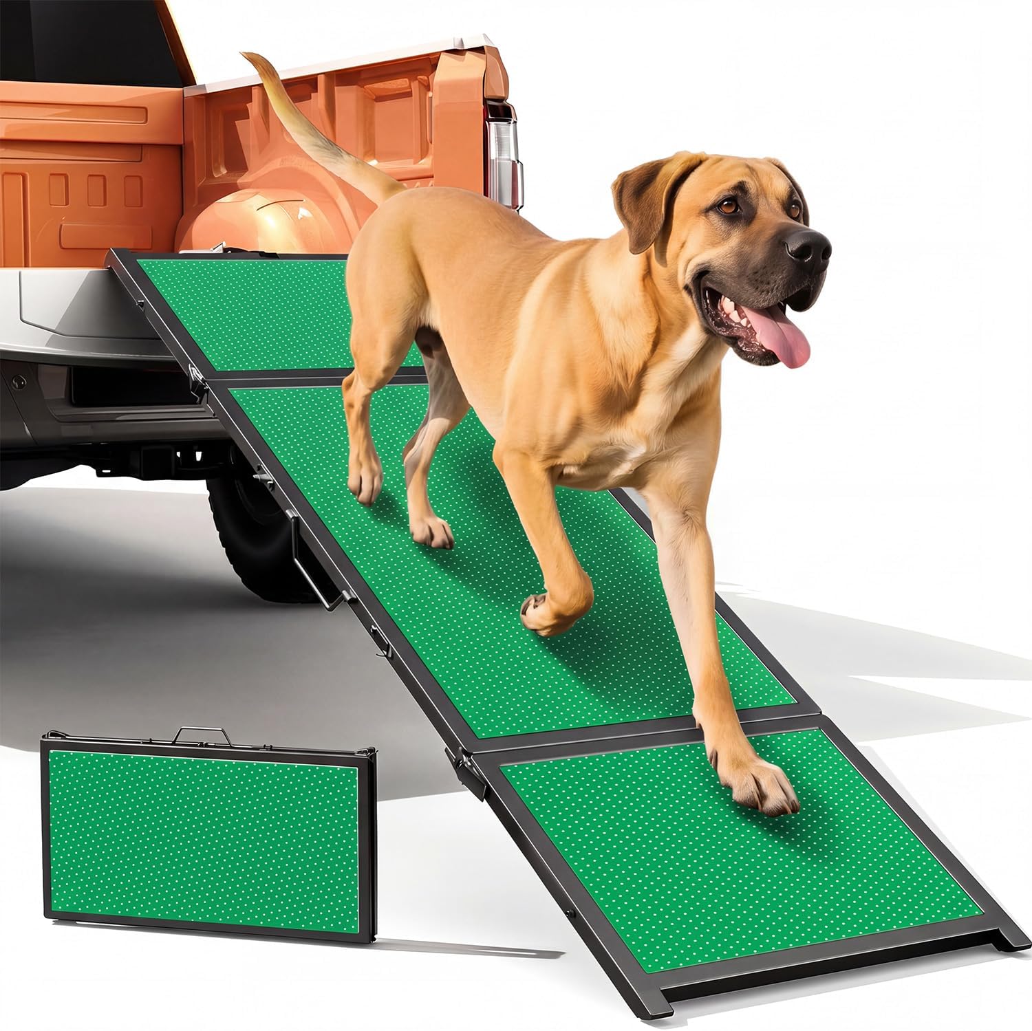 NEWPET Rampa para Cães para Carro, 188 x 46CM. Rampas Portáteis para Cães de Grande Porte com Superfície Antiderrapante, para SUVs e Caminhonetes