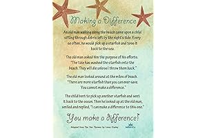 Starfish Story Card Pocket Encouragement for Appreciation Recognition