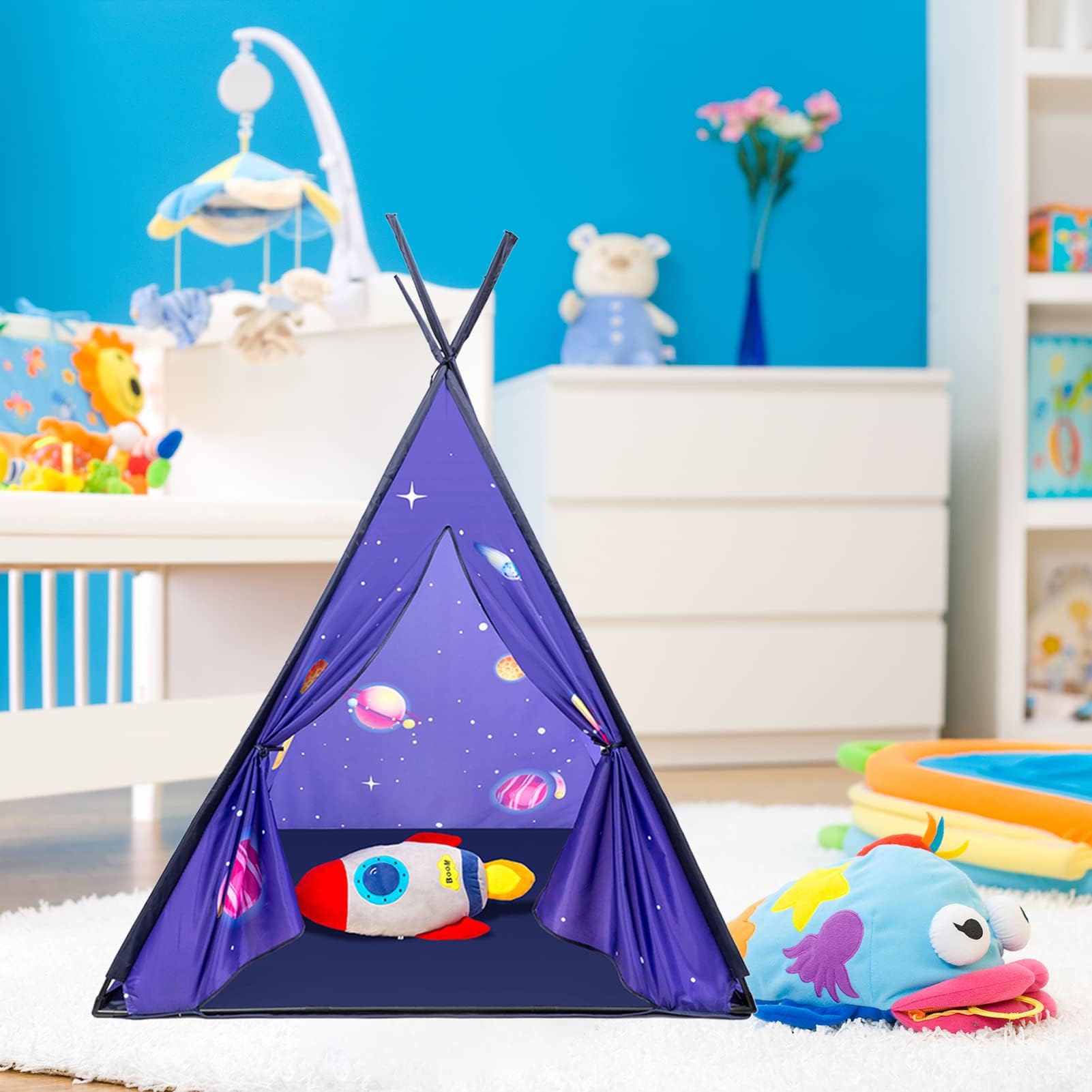 Bed Tent KidsPlayTentsPop Up BedTenCastles Birthday Gifts Bedding Decoration (Star Tent)
