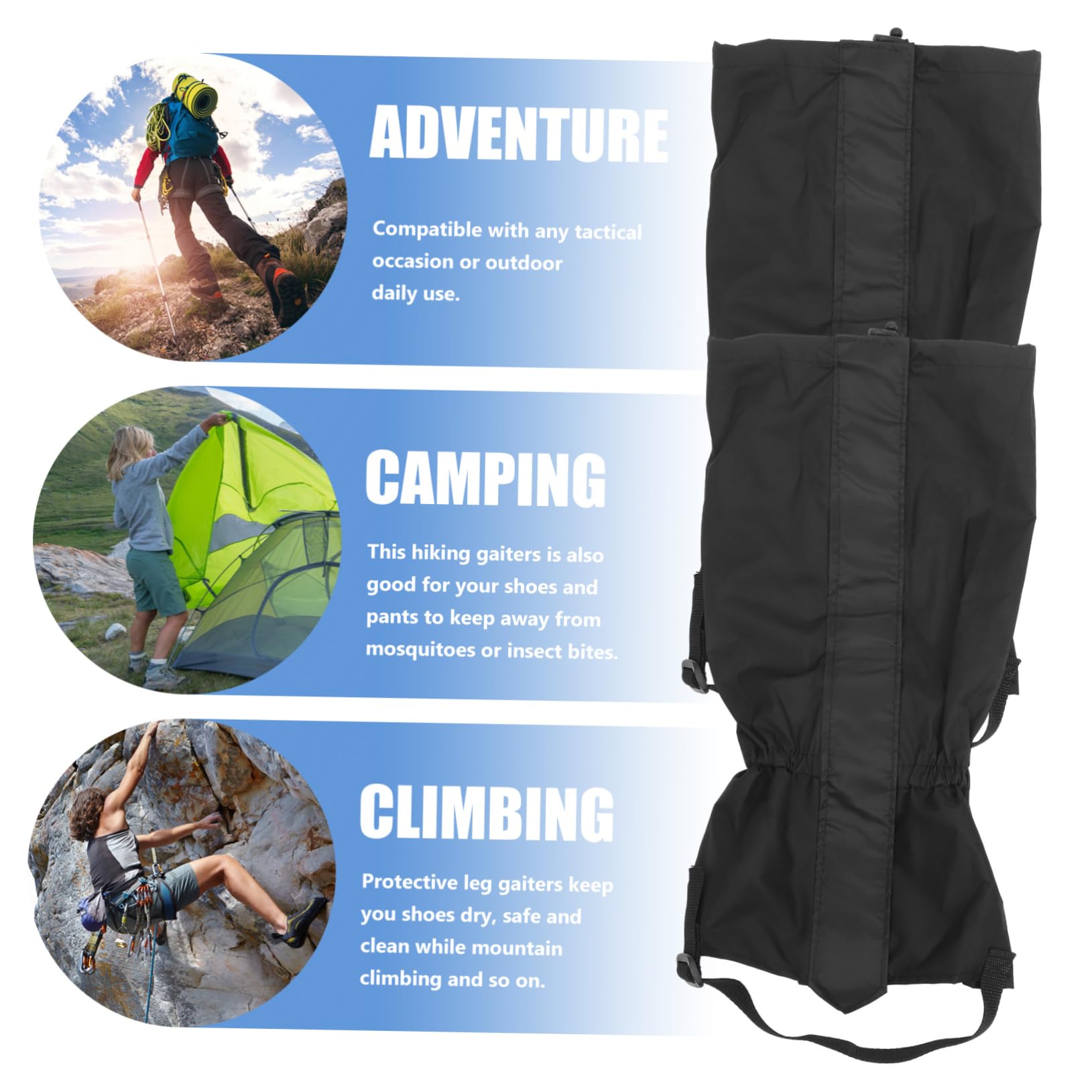 Toyvian Ghette Protettive per Caviglia Impermeabili da Passeggio per Escursionismo da Donna per Scarponi da Trekking Ghette per Gambe Ghette Trail Gator per Scarponi da Trekking