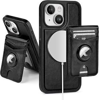 SkyEagle Compatible with MagSafe iPhone 13 Wallet Case,Black