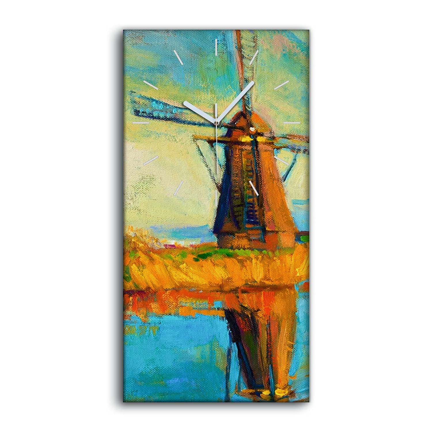 Horloge sur Toile Silence Absolu sans Tic Tac Décoration Chambre 30x60