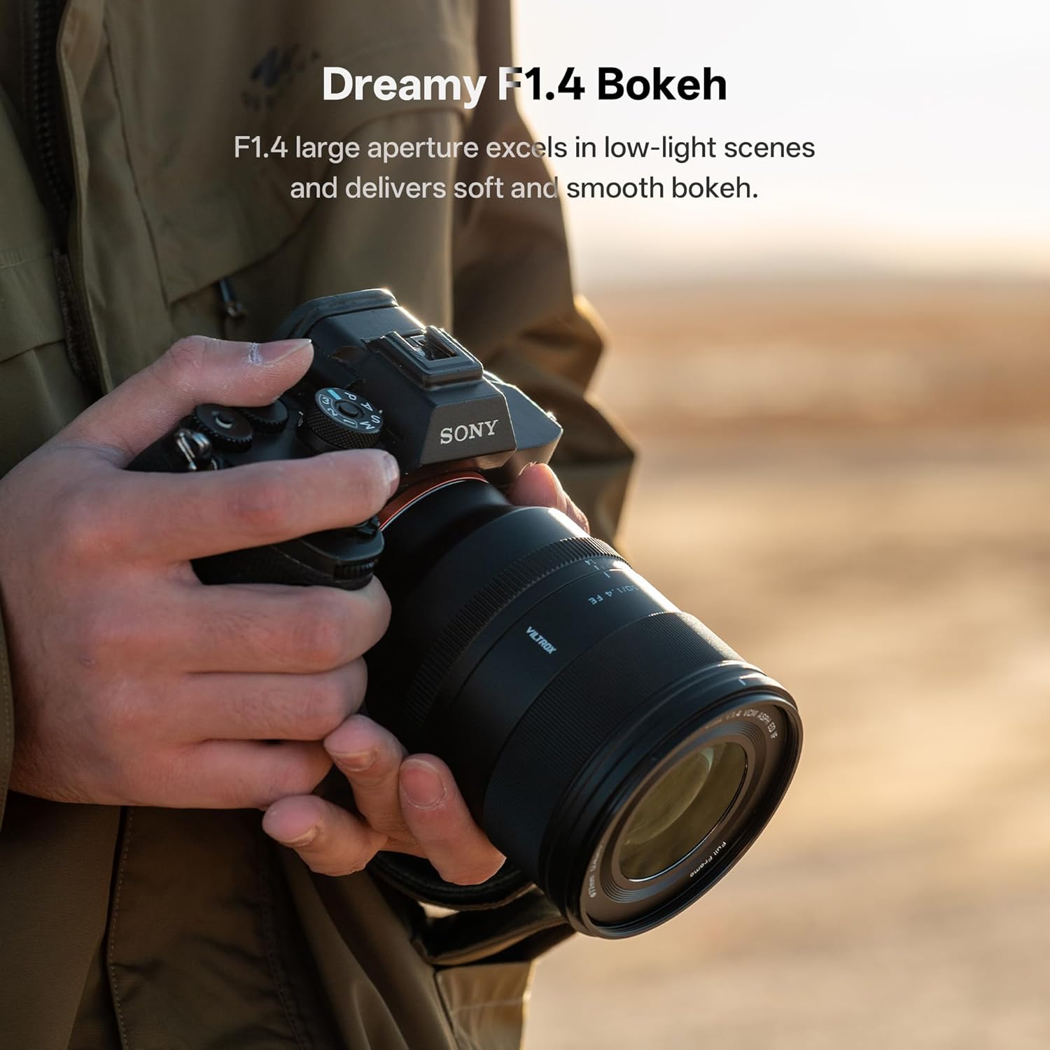 VILTROX 50mm F1.4 Pro FE Lens Full Frame Auto Focus Large Aperture Prime Lens with Hyper VCM Motor Compatible with Sony E-Mount Cameras A7IV A7C A7III A7RII A7III A7RIII A7RIV A9 A9III A1 ZV-E1 FX3