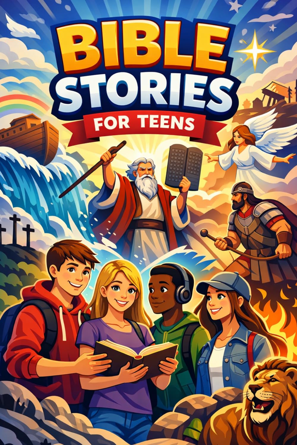 Bible Stories for Teens: Life Lessons About Choices, Identity, and Faith to Help Teens Grow, Decide, and Find Purpose