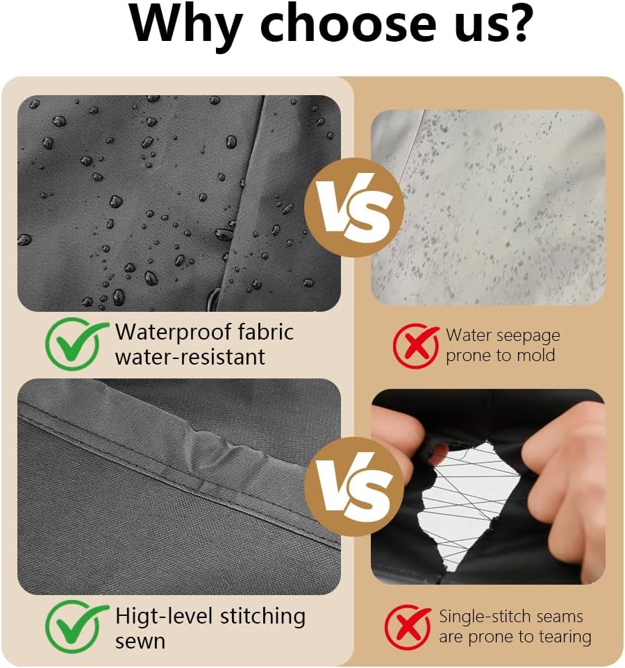 30 Inch Electric Smoker Cover for Masterbuilt and Pit Boss 2 Series Smokers, Heavy Duty Waterproof Vertical Smoker BBQ Grill Cover, All Weather Resistant,Moisture-Proof、Breathable