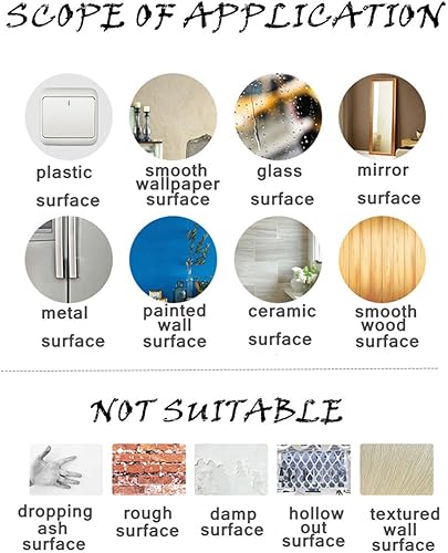 Miniatura 7 de Set de decoración de 4 árboles blancos, 8.5 pies, vinilo, para habitación de niños calcomanías de regalo para el bebé, Blanco, SYNCHKG076092