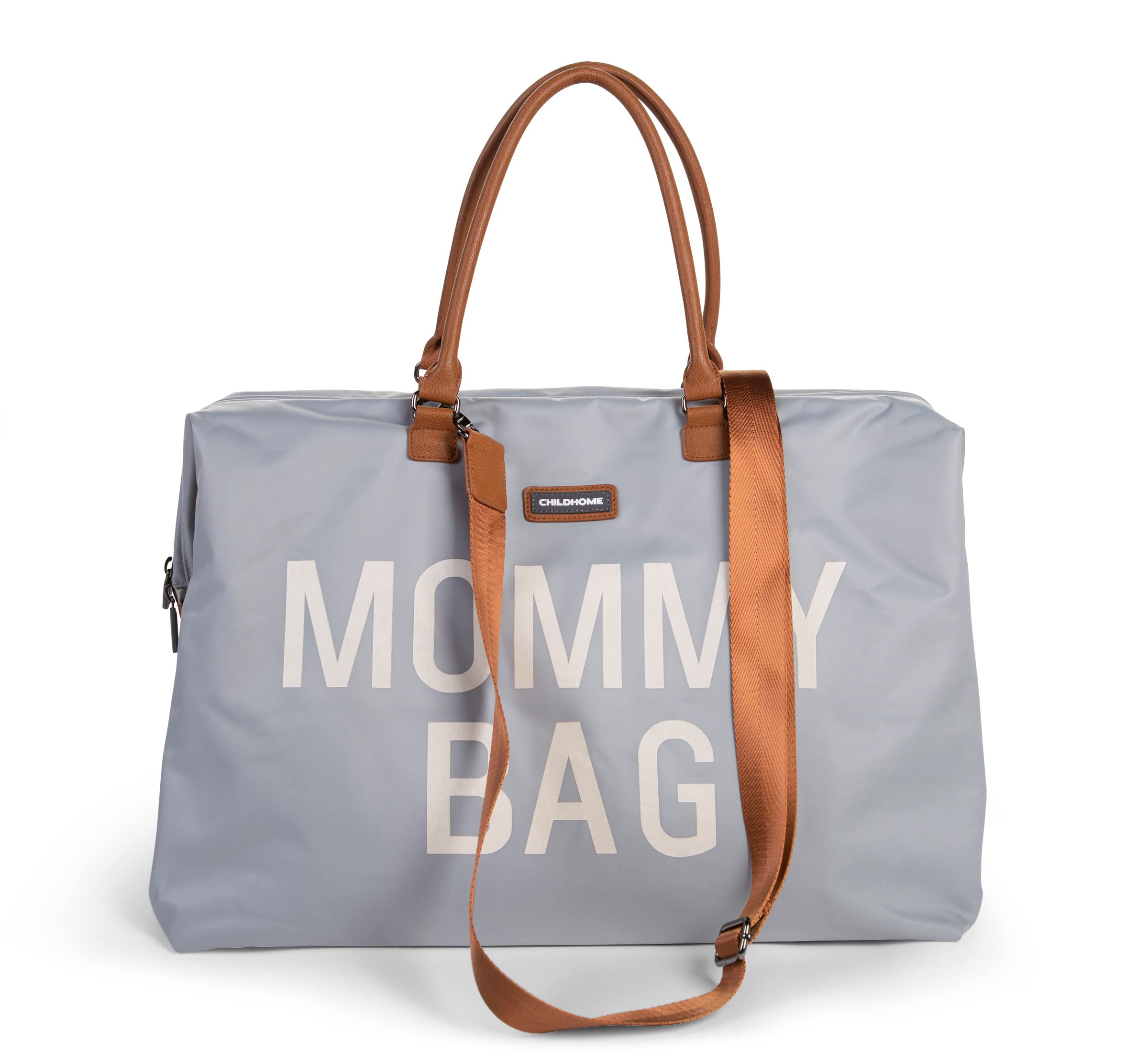 CHILDHOME, Mommy Bag, torba na pieluchy, dla kobiet w ciąży, torba podróżna, duża pojemność, mata do przewijania, regulowany pasek na ramię, przegroda, izolowana kieszeń, przejście na walizkę,