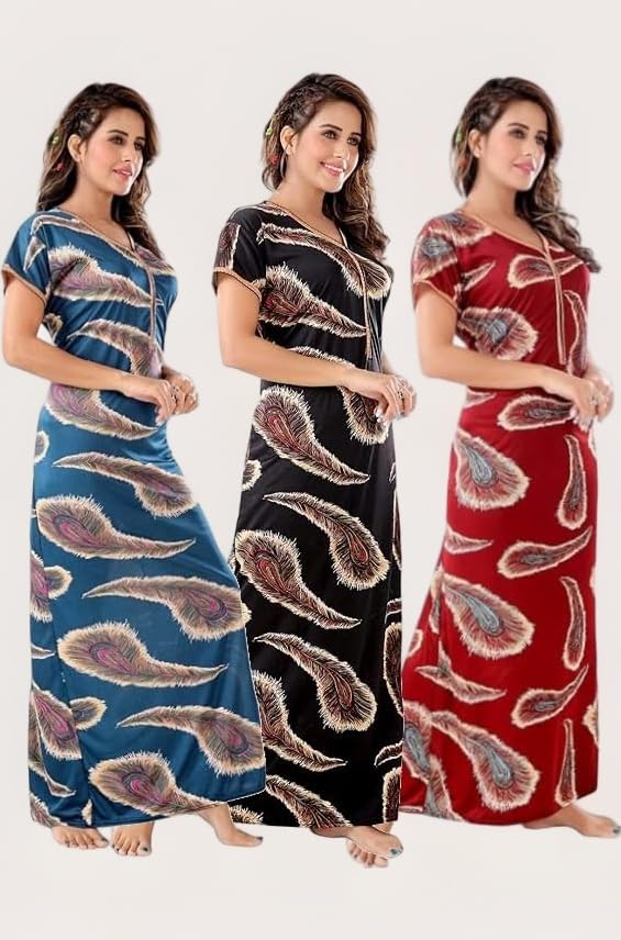 Nighty for Womens/Girls (Combo of 3 PCS)