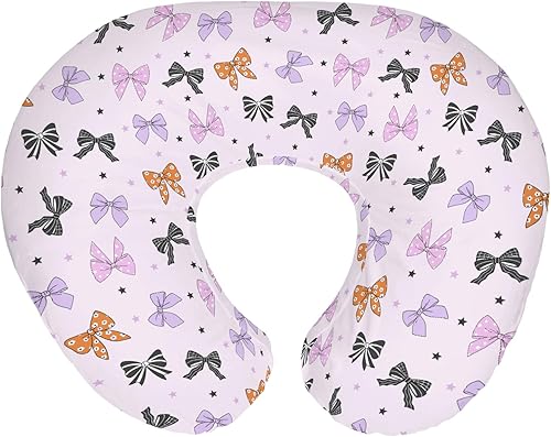 Miniatura 12 de Pink Bows - Fundas de almohada de lactancia para niña, lazos para el pelo rosa, rayas de leopardo, fundas de lactancia para almohadas de lactancia