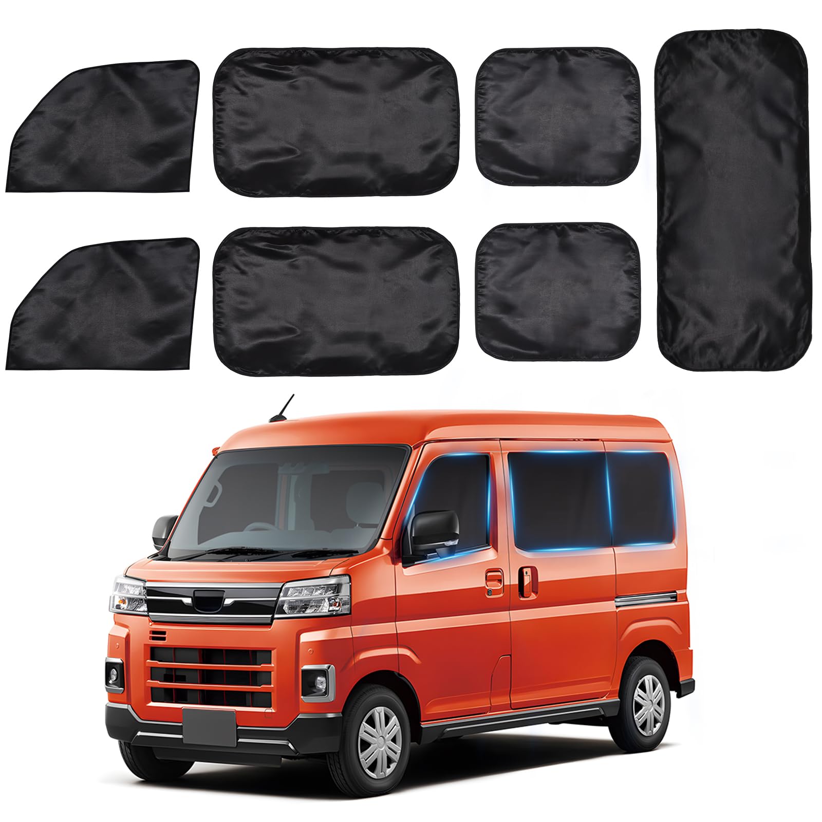 Amazon | ZATOOTO 車カーテン マグネット ダイハツ ハイゼットカーゴ