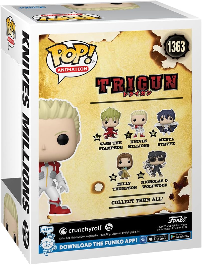 Funko POP! Animation: Trigun - Knives Millions - Collectable Vinyl Figure - Gift Idea - Official Merchandise - for Kids & Adults - Anime Fans - Model Figure for Collectors and Display image 3