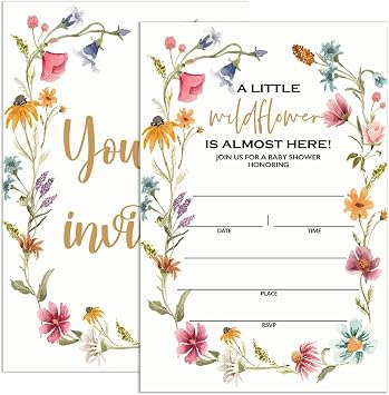 UDNADKEX Baby Shower Invitations For Girl Bear With Envelopes Invites For Baby Showers Party Floral Boho Bohemian Pampas Grass Baby Shower Invite Cards We Can Bearly Wait 4x6 Set Of 20