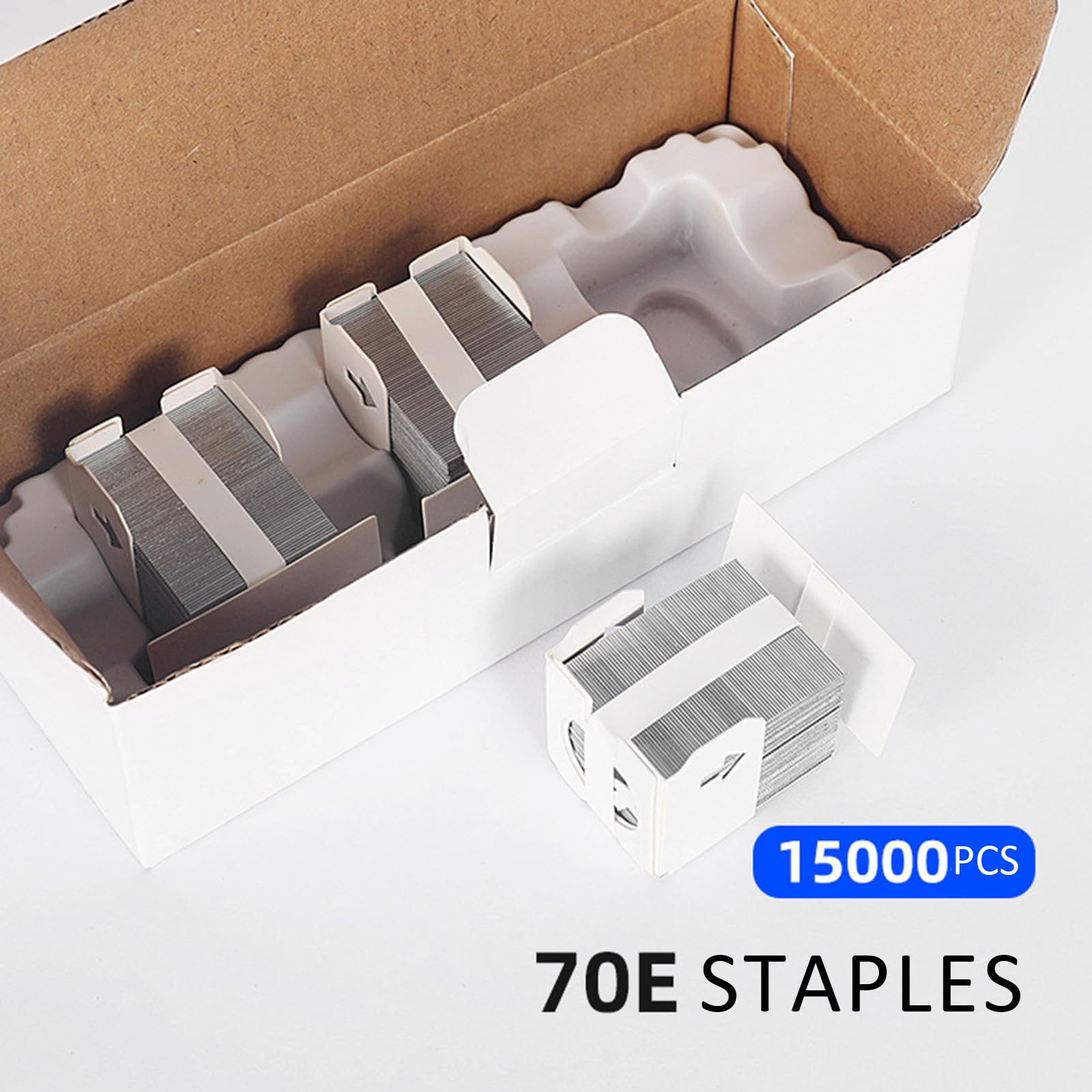 Cucitrice elettrica automatica a pinza piatta, cucitrice elettrica da 50/70 fogli con 2000 punti metallici, modalità automatica e manuale, 120 punti/min, margini regolabili(70E staple)
