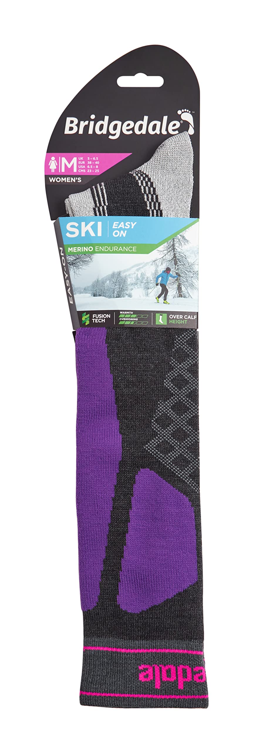 Bridgedale Easy on Ski Chaussettes d'endurance en mérinos pour femme