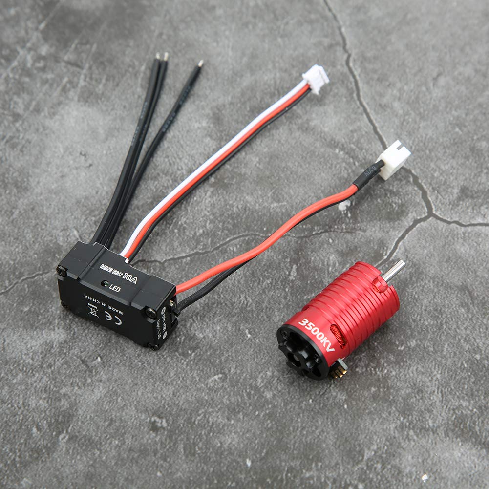 Brushless Motor 18A ESC High Performance Set for 1/24 1/28 1/32 RC Cars