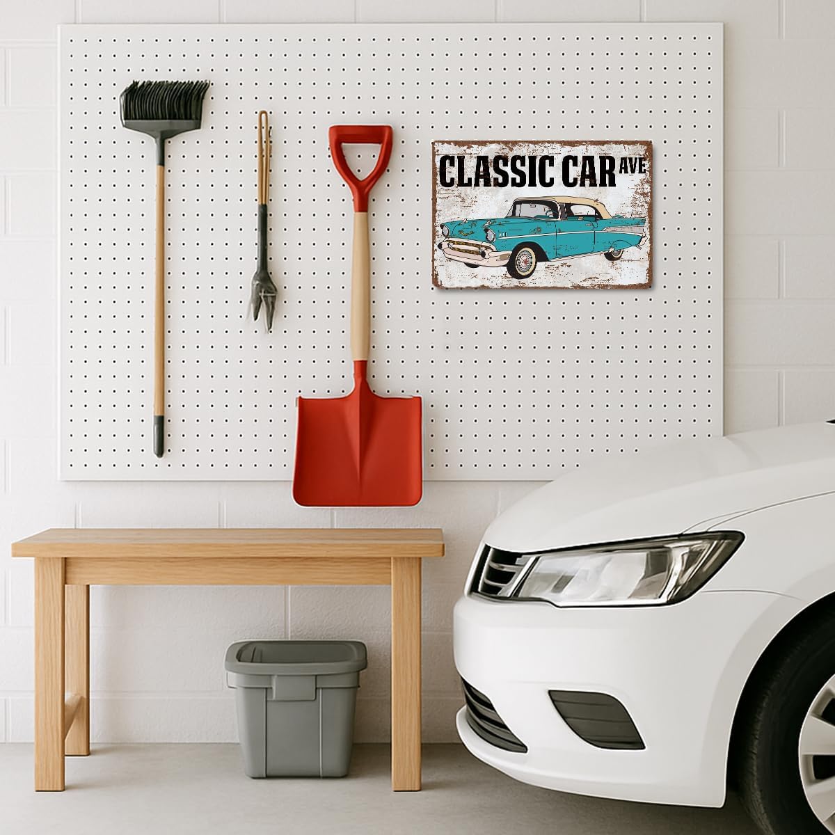 Vintage Metal Tin Signs, Funny Garage Sign, Classic Car Ave Street Decoration, Car lover Gifts, Man Cave Sign, Man Cave Gift, Cars Enthusiast Metal Signs, Classic Cars Garage Wall Decor - Image 6