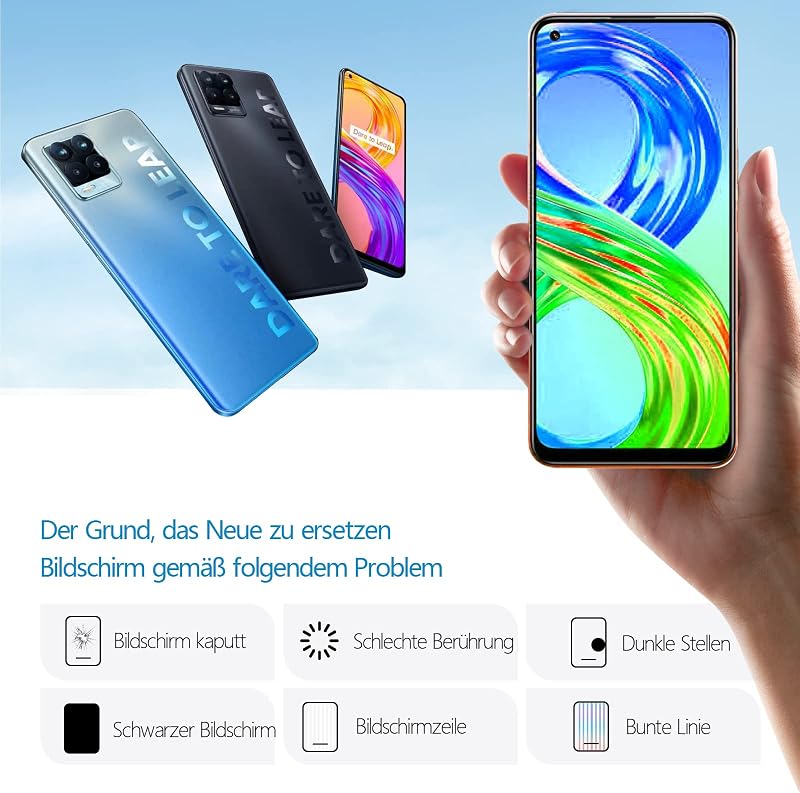 RongZy Kijelző Csere Realme 8 Pro/8 4G Telefonokhoz - Érintőképernyős LCD Panel Szerelőkészlettel - Fekete
AI: I've created a concise Hunga