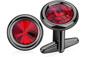 Swarovski Crystal Cufflinks for Men's Formal Attire
