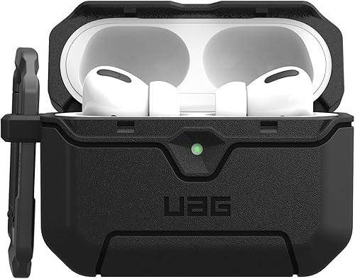 Miniatura 4 de URBAN ARMOR GEAR UAG - Funda diseñada para AirPods Pro de 3ª generación, resistente funda protectora de grado militar a prueba de caídas con clip de