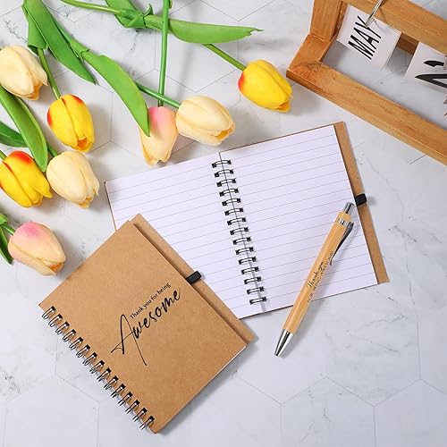 Miniatura 6 de Honoson Juego de 80 unidades40 cuadernos en espiral, regalo de agradecimiento a los empleados, 4 x 6 pulgadas, agradecimiento por ser impresionante,