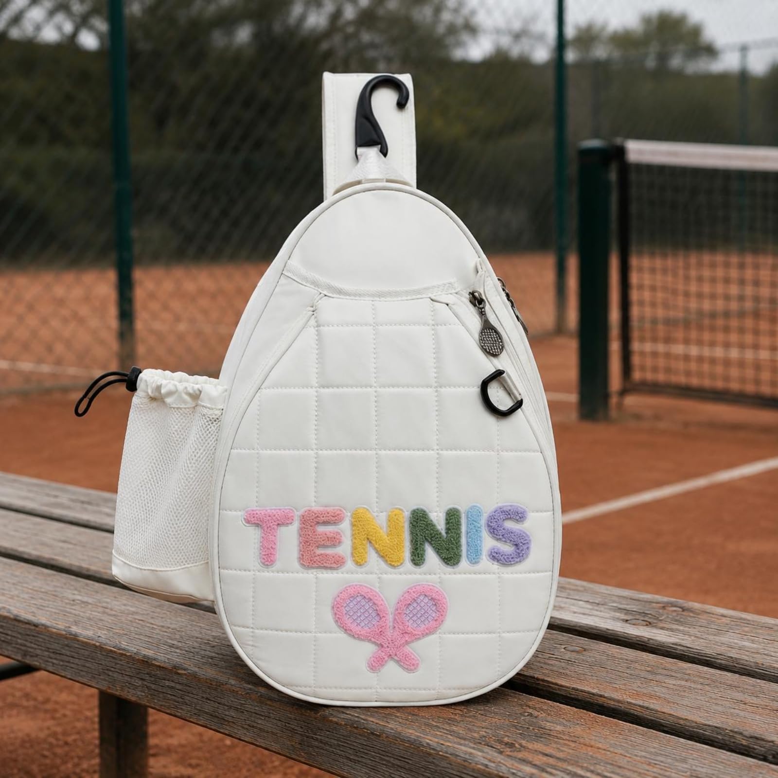 Baoblaze Borsa a Tracolla Sportiva Zaino Racket Tennis Borsa Racchetta Borsa Badminton Borsa Padel Cinghia Imbottita Che Riduce lo Sforzo E Multipli Adatta per