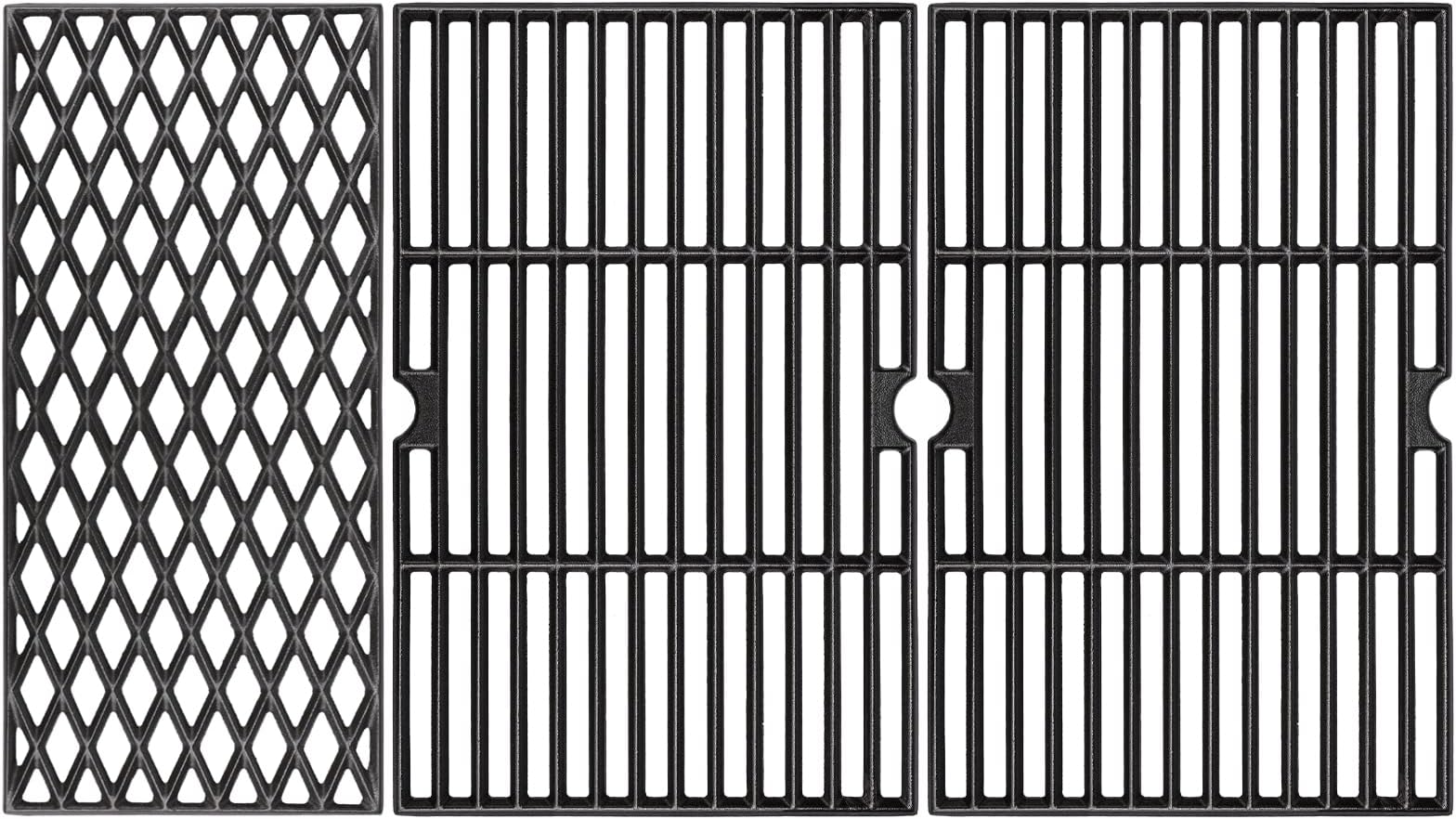UniflasyCast Iron Cooking Grates for Dyna glo DGH474CRP DGH483CRP DGF493BNP DGF493PNP-D DGB495SDP DGB495SDP-D DGB493SPB DGB463CNP DGB494SPB 70-01-911 70-02-656 Cooking Grid Replacement Part Kit