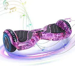 Hoverboard Elétrico com Luzes LED, 6.5 Polegadas – Skate para Crianças e Adultos