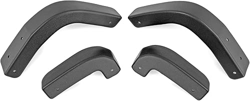 Miniatura 5 de Rough Country Eliminación de solapa de barro para Chevy Silverado 1500 (2019-2026) - ABS de triple mezcla resistente, fácil de instalar, incluye