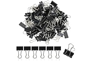Metal Small Binder Clips Small for Paperwork,50 Pack 3/4 Inch Paper Clamps Clips Office Supplies