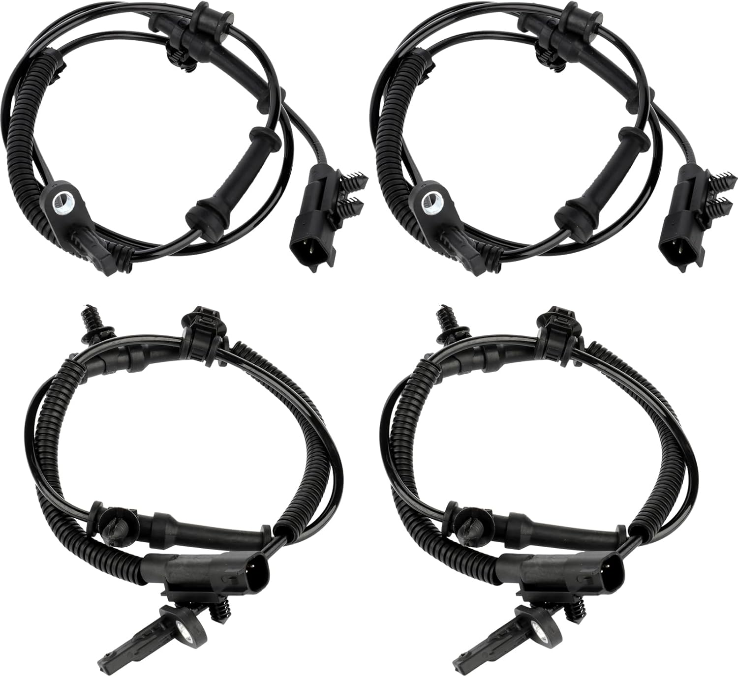 OCPTY Front & Rear Left/Right ABS Wheel Speed Sensor Fit 2011-2012 2014-2015 for Dodge for Durango, 2011-2016 for Jeep for Grand for Cherokee ALS2059 ALS2064 Pack of 4
