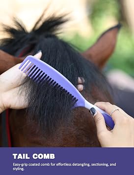 11-Piece Horse Grooming Kit with Waterproof Tote Sugar Taro