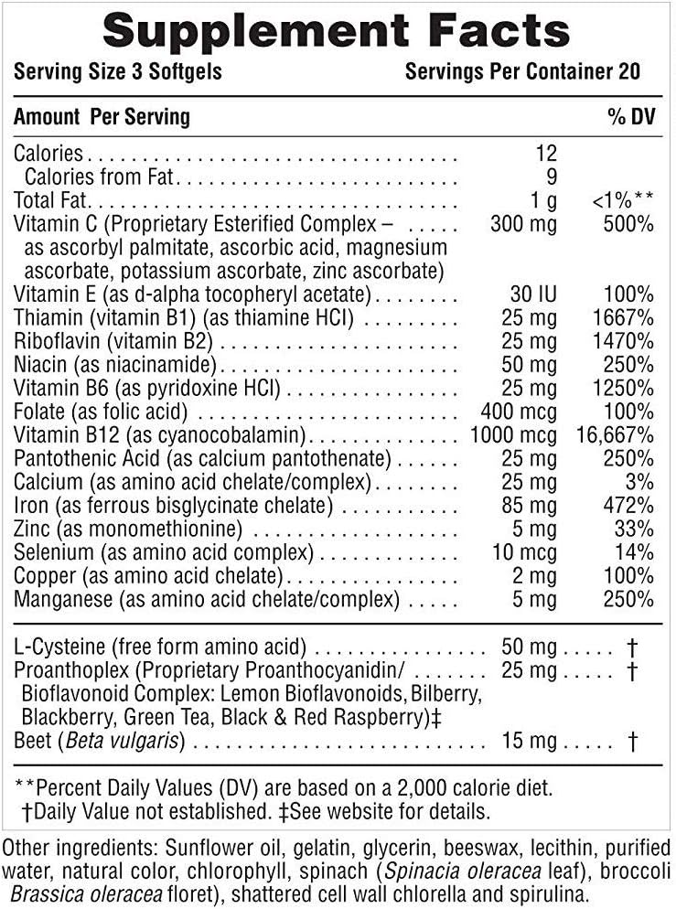 Nature's Plus Hemaplex Soft Gel Tablets, 90 Count